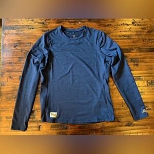 Tracksmith Session Long Navy Blue Long Sleeve Shirt